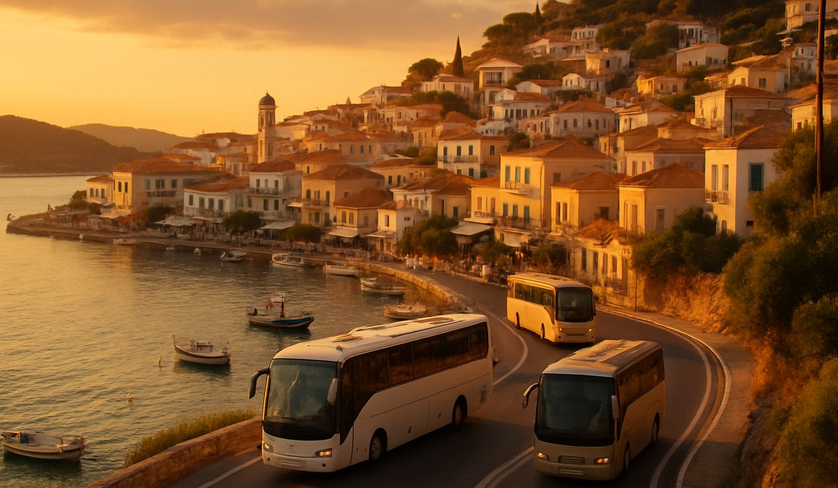 Cruise Port Tour Bus Collides with Concrete Mixer in Corfu