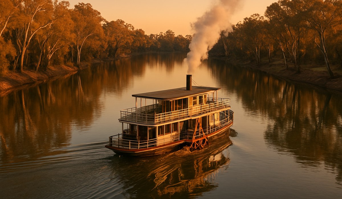 PS Emmylou paddlesteamer on the Murray River, Echuca, Victoria, Australia 2026