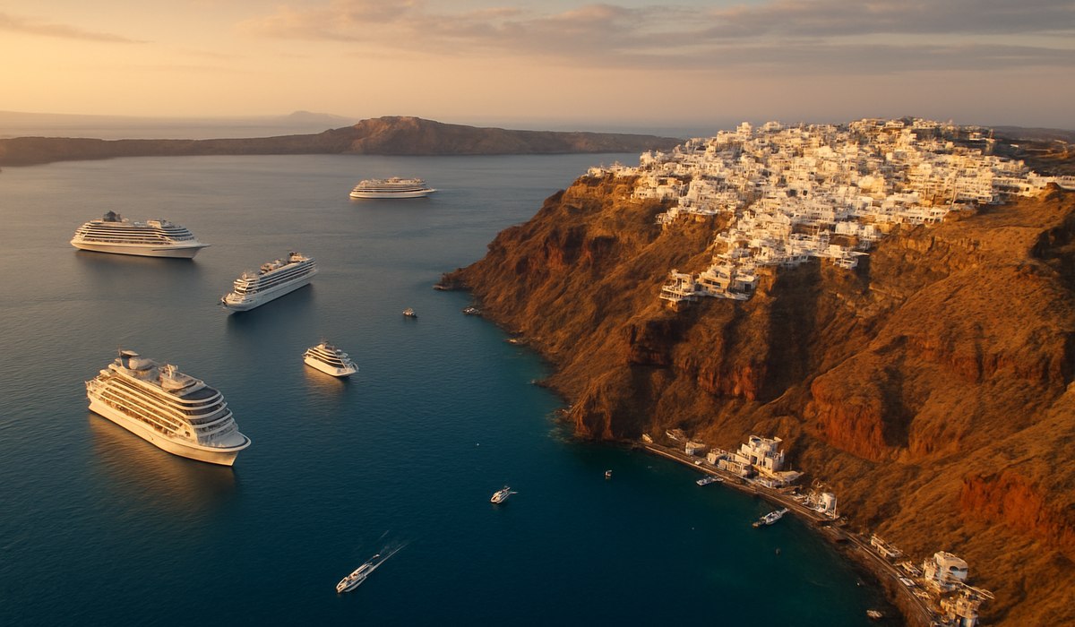 Port Santorini Shifts: 70% Cruise Passengers Now Route Through Fira Bay