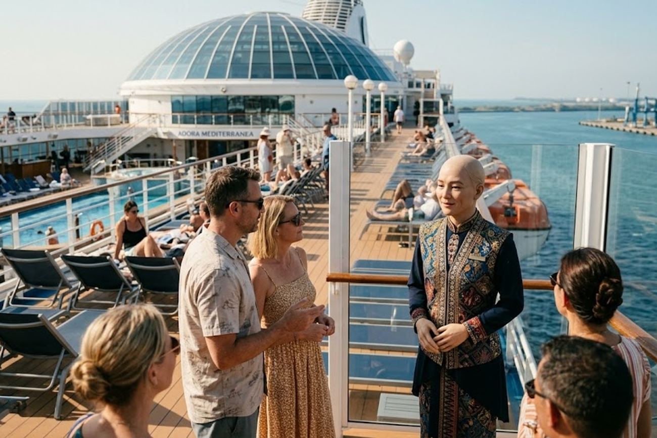 Humanoid Robot 'Master Hwa' to Debut on Adora Mediterranea Sailings from Port Klang