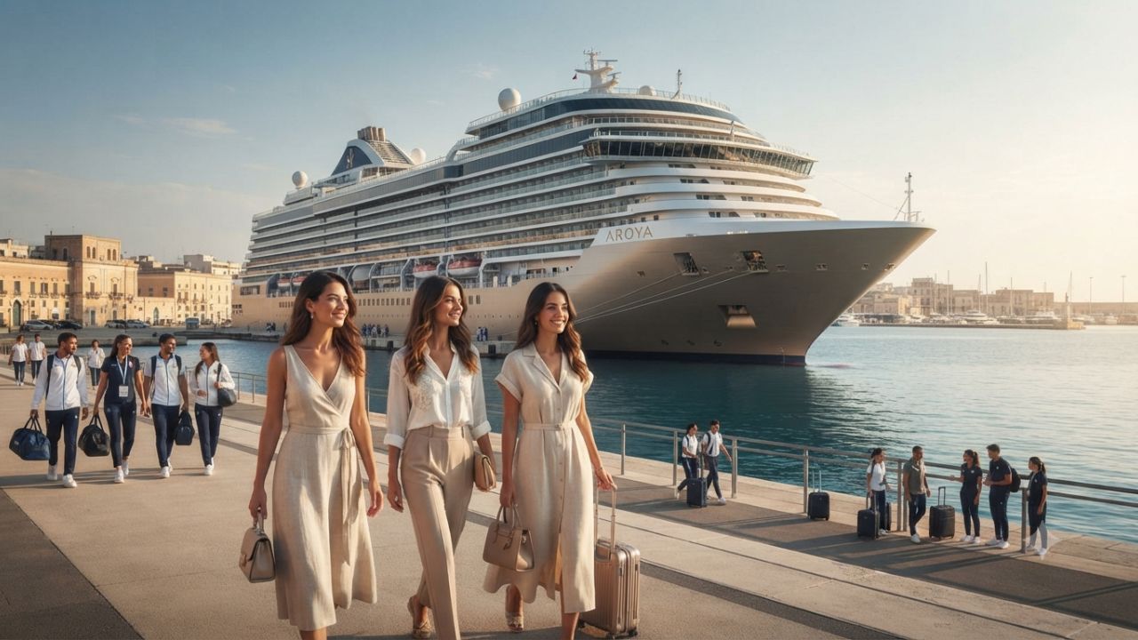 AROYA Cruises Completes 20-Night Mediterranean Games 2026 Floating Hotel Charter in Italy