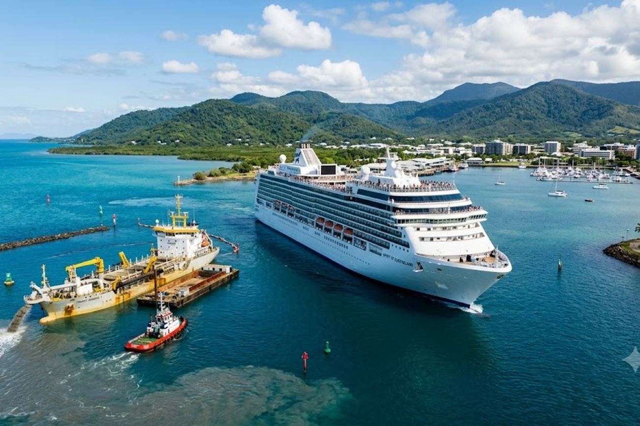 Australia Cruise Travel Shift as Cairns Port Dredging Begins After Townsville Receives Diverted Ships
