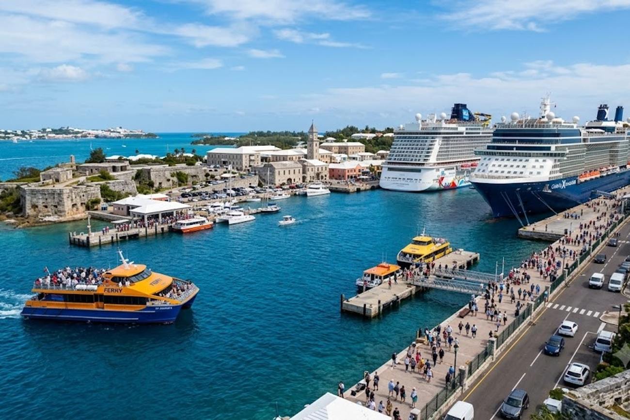 Bermuda Cruise Travel Sees Busy Port Window Across Dockyard and Hamilton as St George’s Ferry Capacity Grows