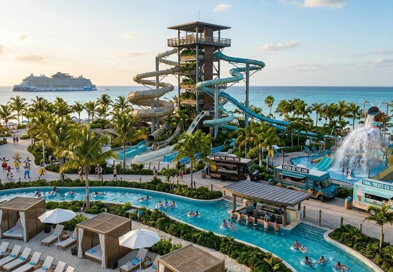 Norwegian Cruise Line Opens Great Tides Waterpark at Great Stirrup Cay Bahamas in 2026