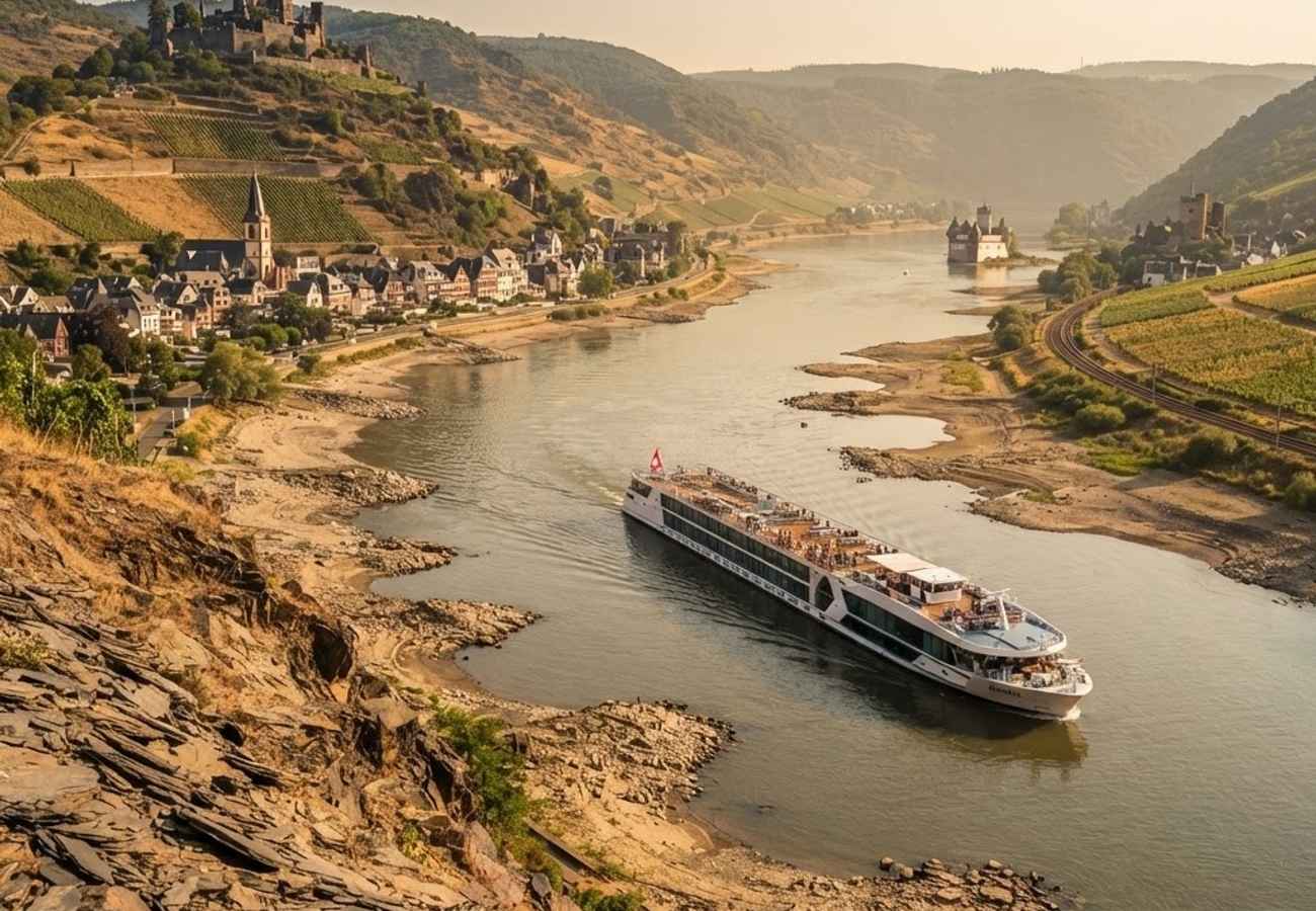 Riviera Travel Pauses Rhine and Danube River Cruise Sales Due to Critical Low Water Levels in 2026