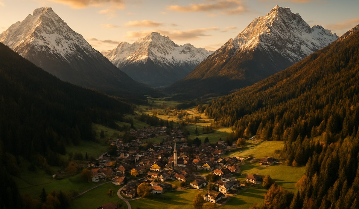 Alpine village nestled between three mighty mountain ranges in Canada, 2026