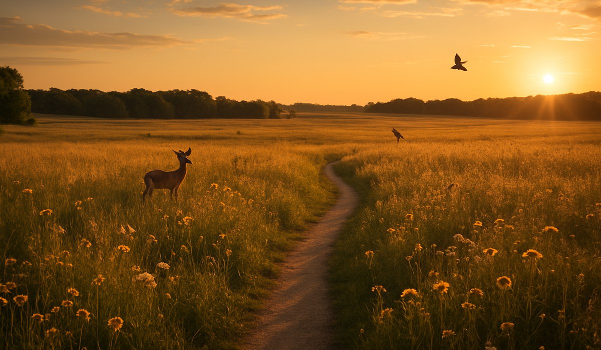 Illinois Outside Chicago: Prairie Reserve With Scenic Hiking Trails