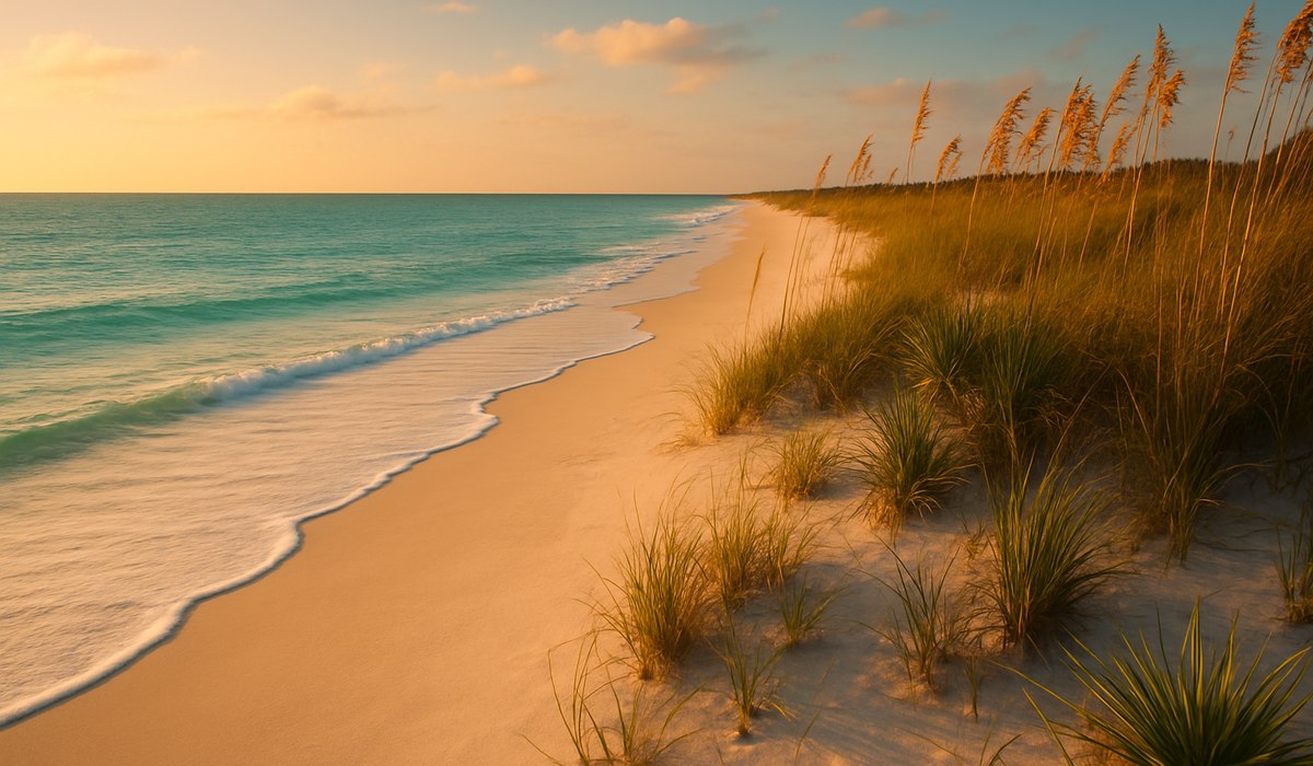 Turquoise waters and sandy shores at Fort Macon State Park, North Carolina, 2026