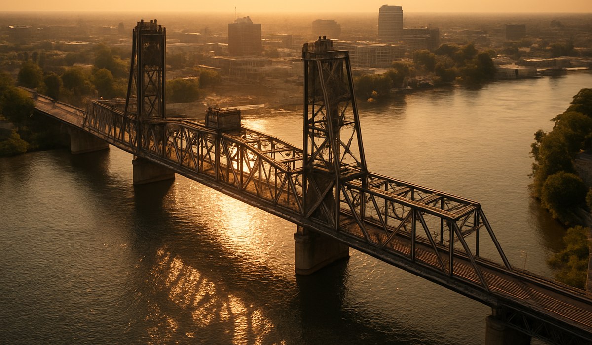 Sacramento America Heaviest Swing Bridge Undergoes Major Revitalization