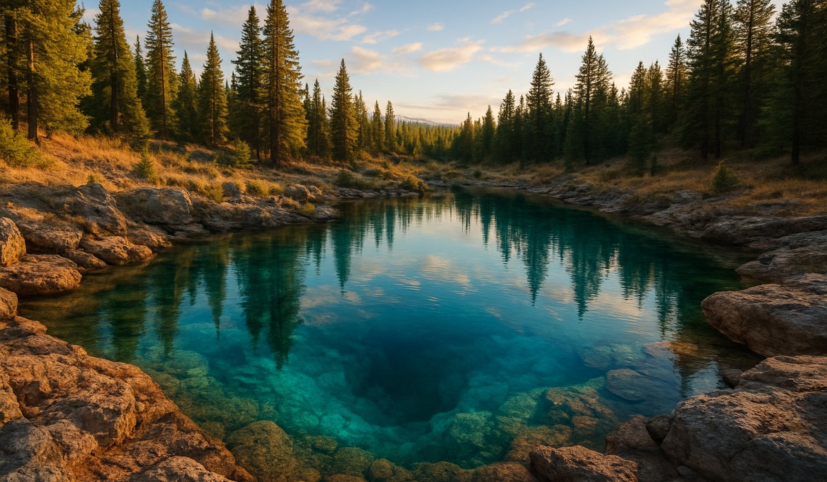 Montana state scenic park freshwater spring with turquoise waters, 2026