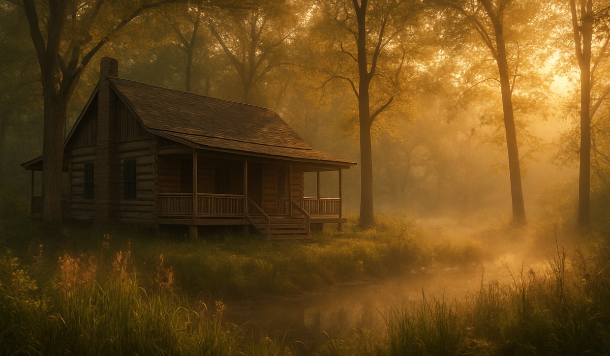 Gene Stratton-Porter's historic cabin exterior with surrounding wetlands near Indiana, 2026