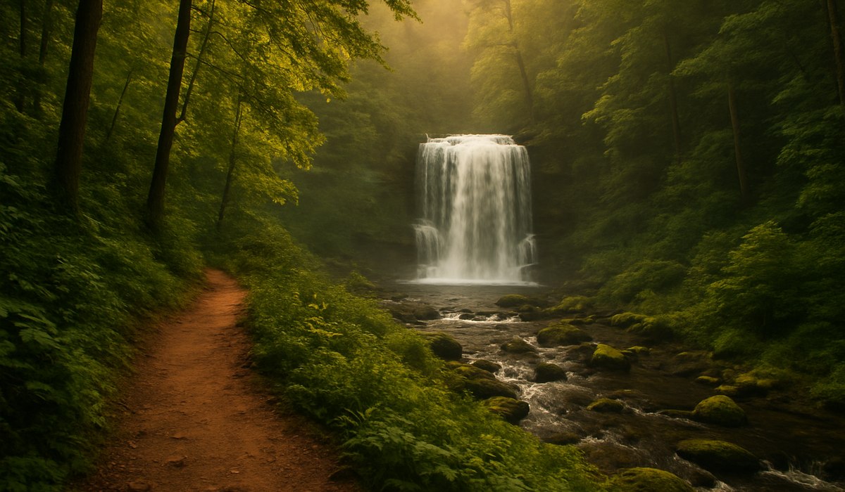 Tennessee State Park Between Nashville Chattanooga Rebrands With Iconic Waterfall Trail