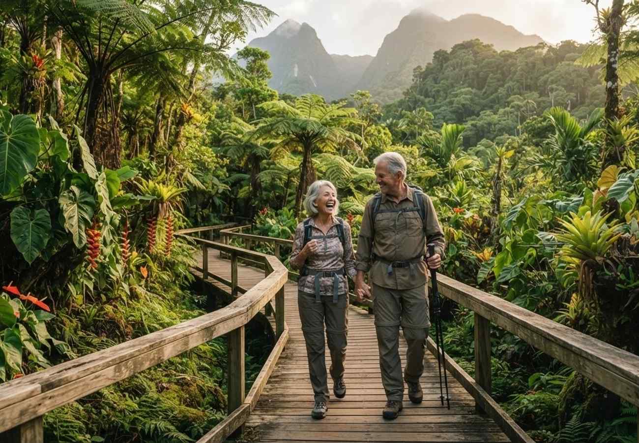 Lush rainforest and volcanic landscapes of Dominica