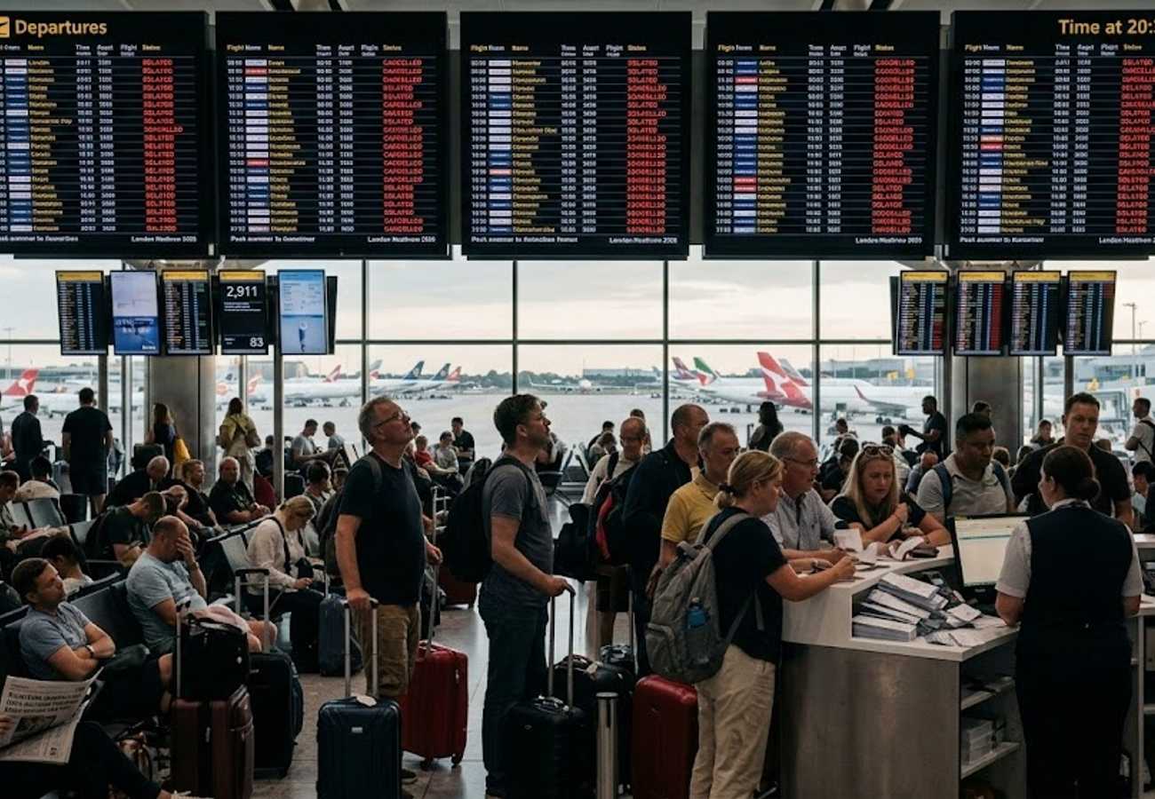 Europe Flight Chaos 2026: 2,911 Flights Delayed and 83 Cancelled Across 16 Major Hubs