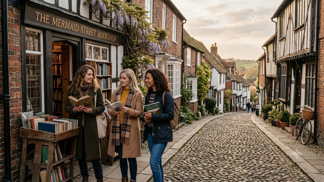 Rye in East Sussex Expands Literary and Heritage Tourism Around Mermaid Street and Independent Bookshops