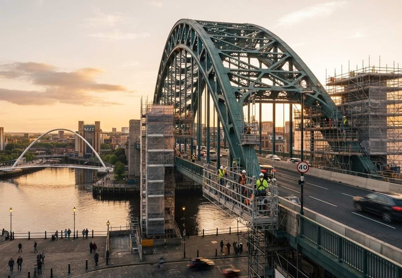 Tyne Bridge Restoration 2026: Long-Term 40mph Speed Limit and Lane Closures Impact Newcastle-Gateshead Transit