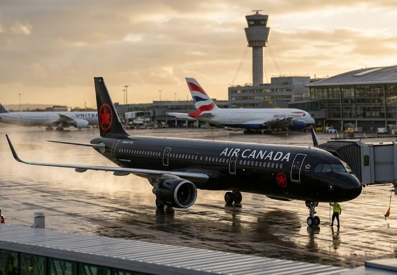 Air Canada Airbus A321XLR aircraft on the tarmac