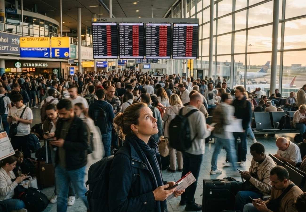 Amsterdam Schiphol Leads European Aviation Chaos with Nearly 2,000 Flight Delays in 2026
