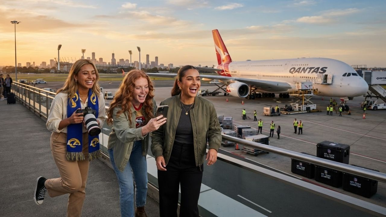 Australia NFL Boom Takes Off as Qantas A380 Charters Fly the Rams and 49ers to Melbourne