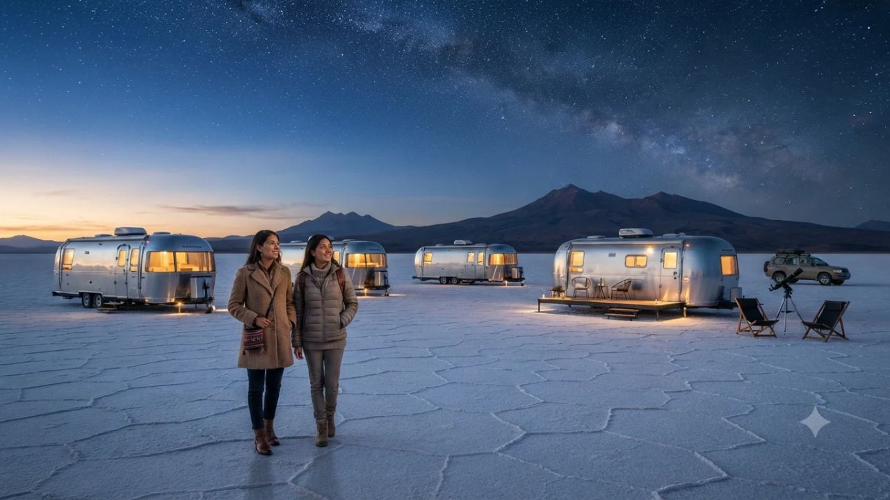 Bolivia's Salar de Uyuni Welcomes Samkani Camp: A Five-Suite Luxury Airstream Sanctuary on the Salt Flats
