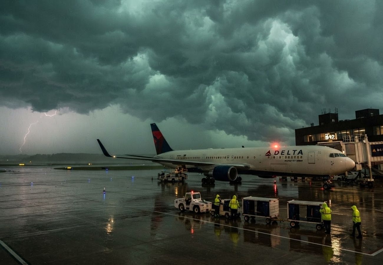 George Bush Intercontinental Airport Warns of Major Flight Disruptions as Tropical Storm Edouard Hits Texas 2026