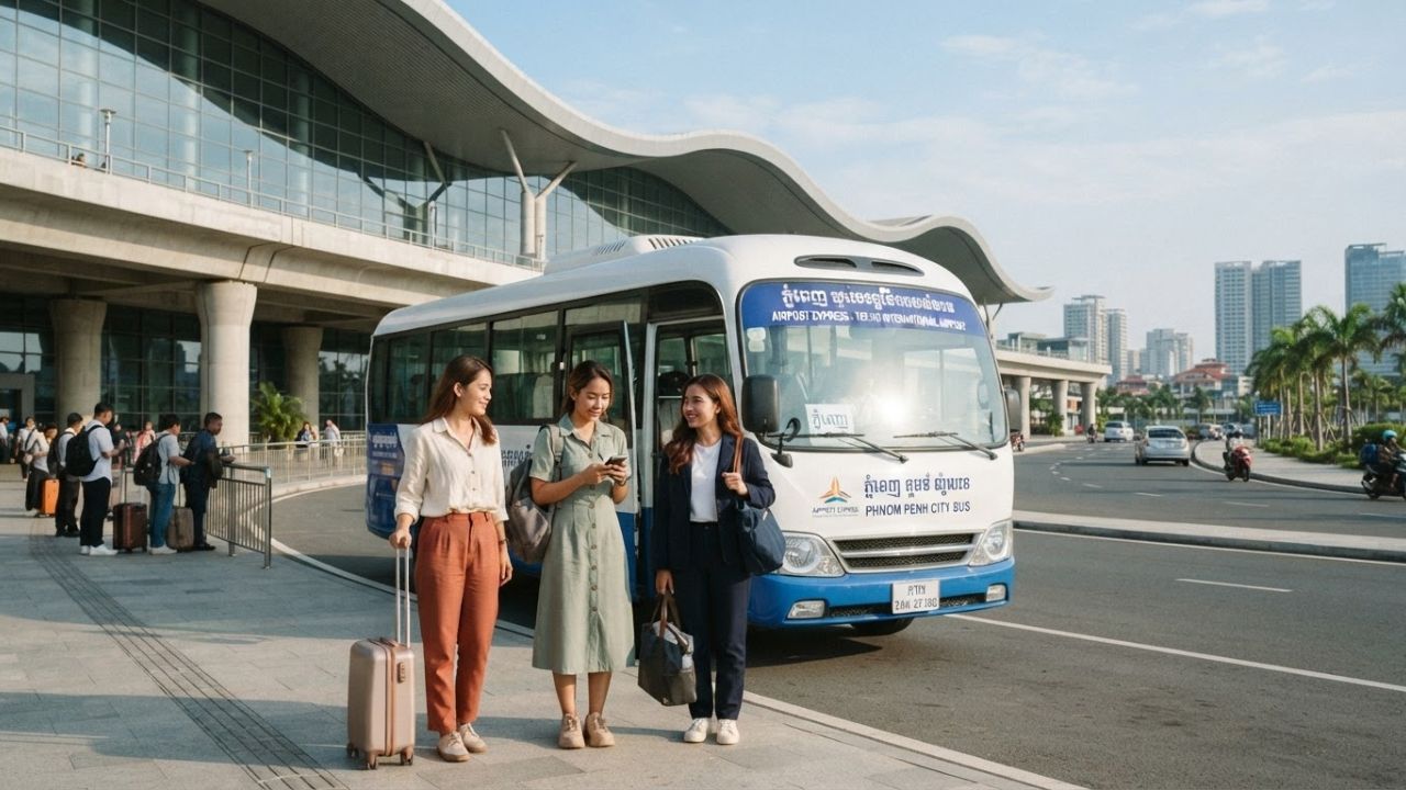 Cambodia Launches 1,500-Riel Airport Bus Linking KTI to Phnom Penh