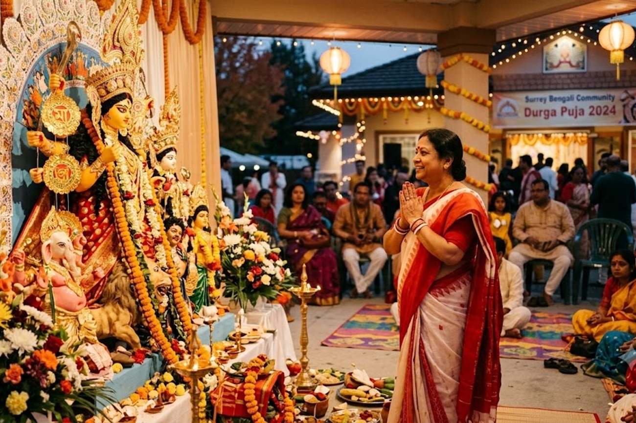 Canada Surrey Durga Puja Creates a Stirring Autumn Moment for Bengali Culture