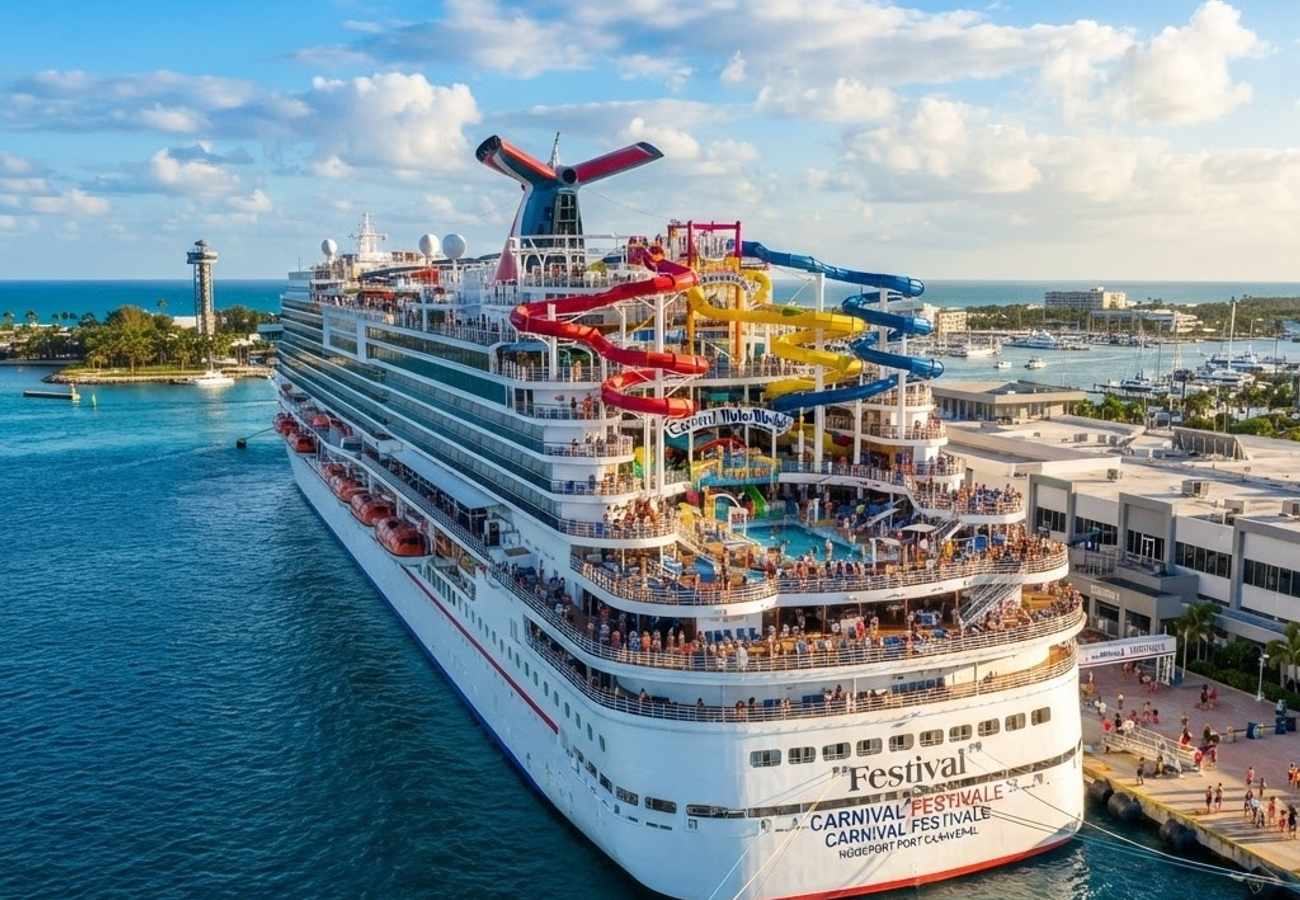 Carnival Festivale Debuts Largest Ever WaterWorks Ultra Park at Port Canaveral in May 2027