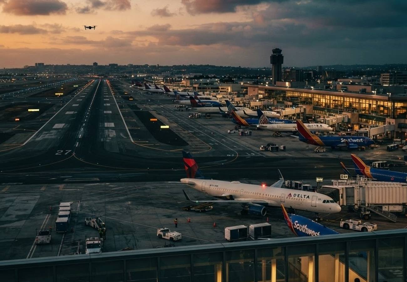 Drone and Weather Balloon Trigger Ground Stop and Massive Delays at San Diego International Airport 2026