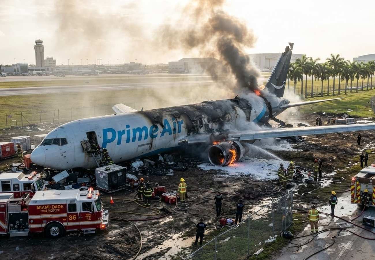 Miami International Airport Flight Disruptions Mount After Fatal Prime Air Boeing 767 Cargo Crash 2026