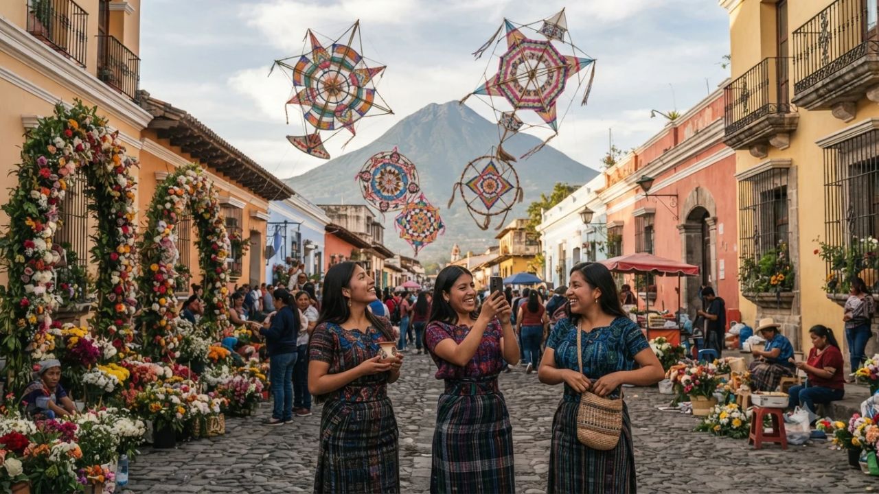 Guatemala's Autumn Awakening: From Island Blooms in Flores to Giant Kites in Sumpango and Floral Palaces in Antigua