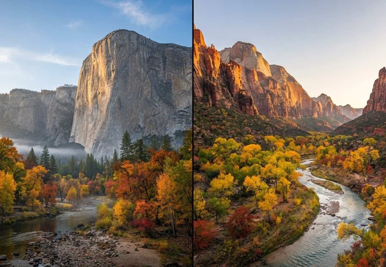 Yosemite and Zion National Parks Fall Foliage Guide: 8 Best Hikes for October 2026