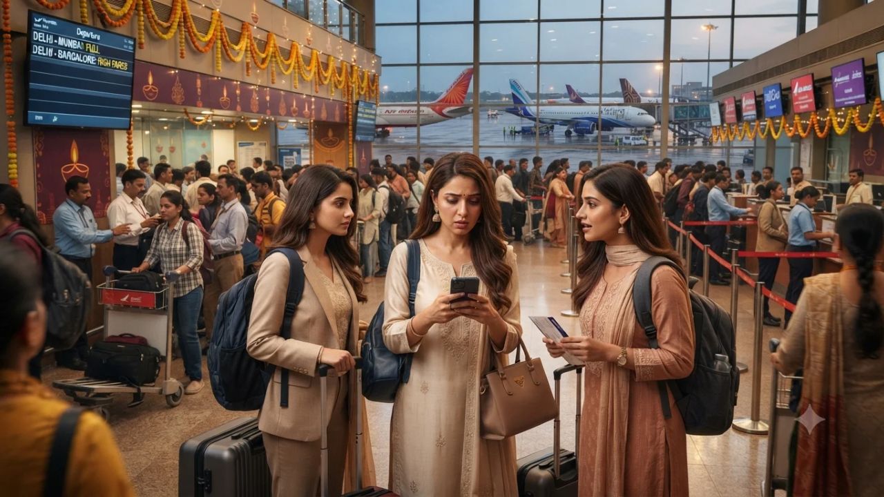India Diwali Travel 2026: 300% Airfare Surge, Gulf Flights & Festive Guide