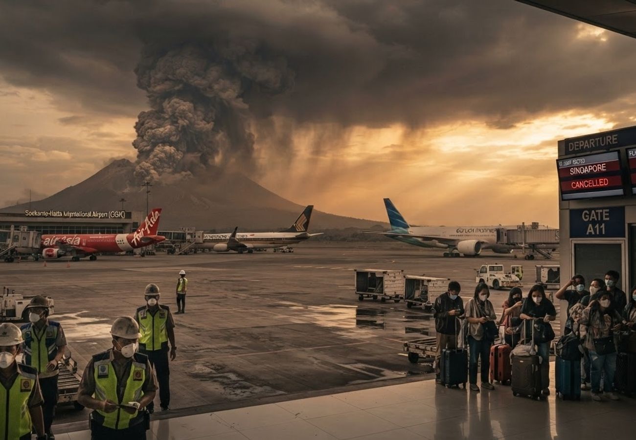Anak Krakatau Eruption Shuts 8 Indonesian Airports: Travel Chaos Hits 170,000 Passengers in 2026