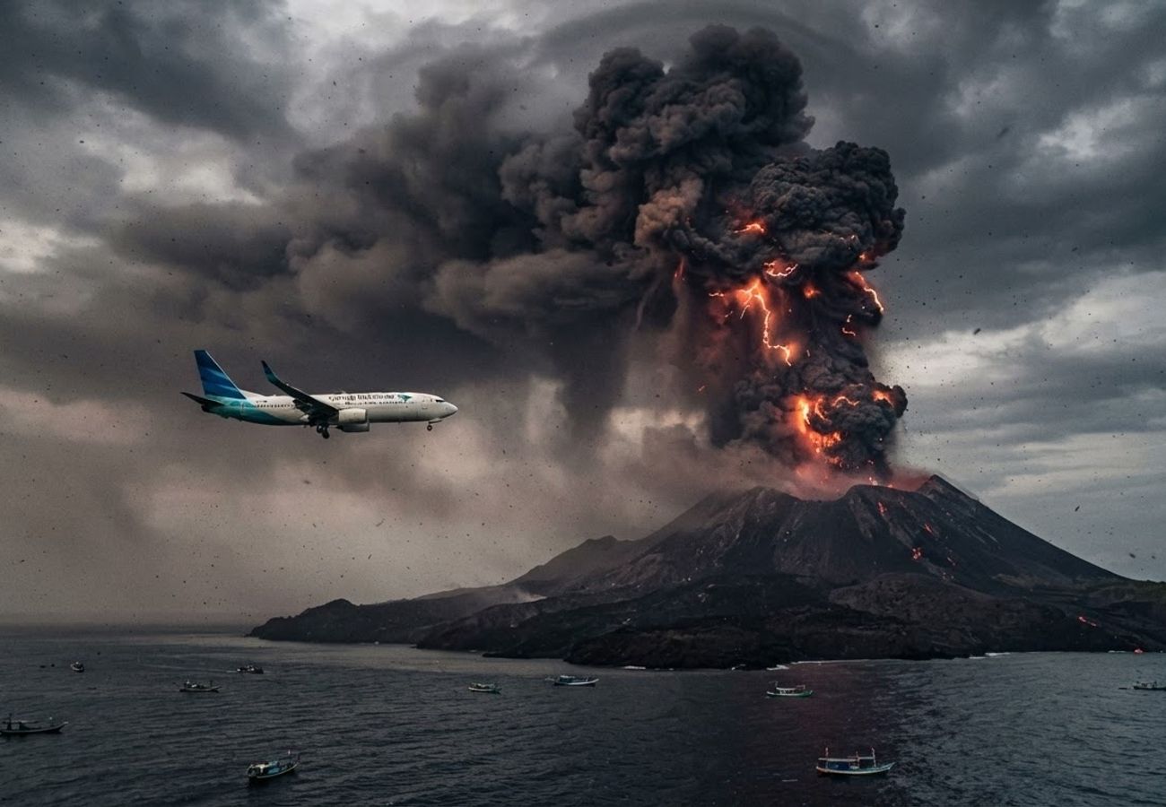 Anak Krakatau Eruption Grounds Jakarta Flights: Hundreds of Cancellations at Soekarno-Hatta in 2026