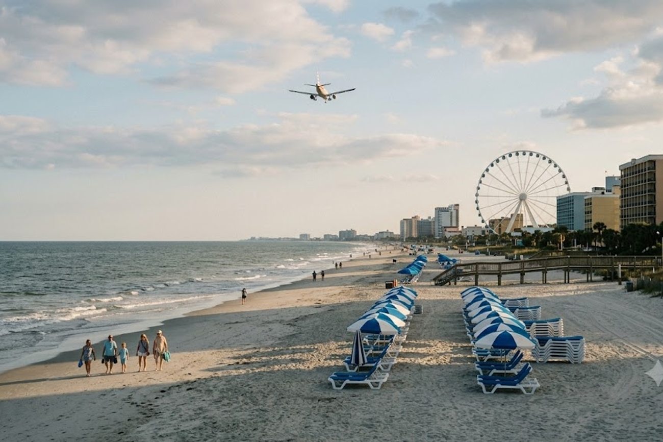 Myrtle Beach Aligns with Yuma, Panama City and Other US Destinations Empty with Canadian Tourists, Resulting Air Canada, WestJet, Air Transat Flight Cut