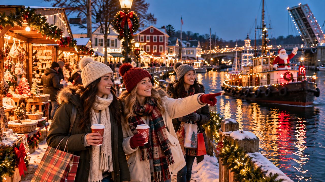A Riverfront Holiday by Tugboat and Lantern: The Insider Guide to Christmas in Mystic, Connecticut