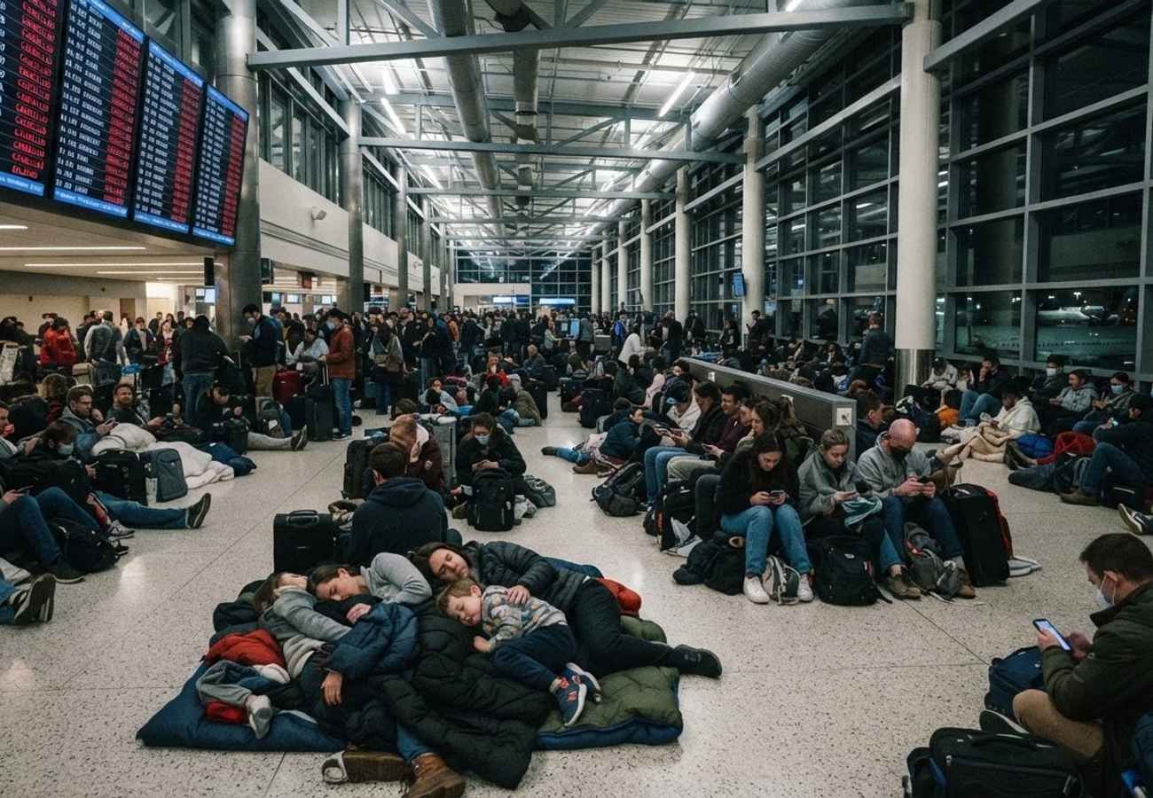Northeast Storms Trigger Nationwide Flight Chaos Stranding Passengers in West Palm Beach 2026