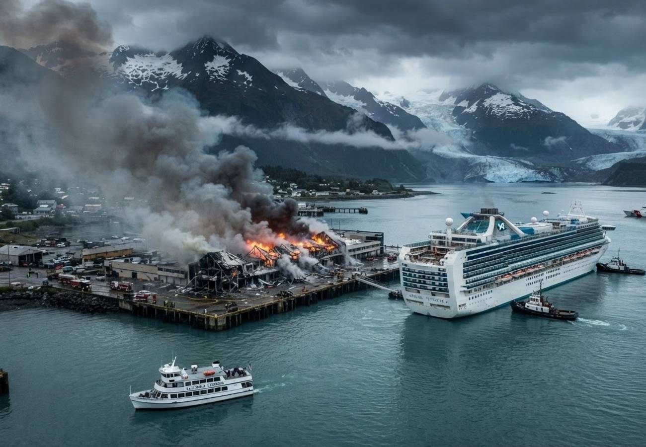 Norwegian Cruise Line Halts Sailings at New Glacier Gateway Terminal After Whittier Dock Fire 2026