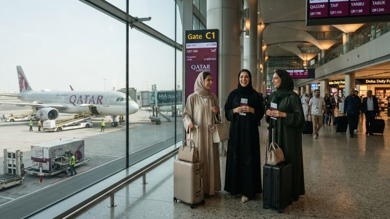 Qatar Airways Reconnects Doha to Qassim, Taif, Yanbu, and Tabuk as Saudi Winter Operations Surpass 155 Weekly Flights
