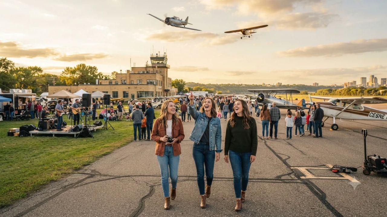 Saint Paul Celebrates 100 Years of Aviation at Holman Field: OktoberFlight Centennial Night on the Mississippi