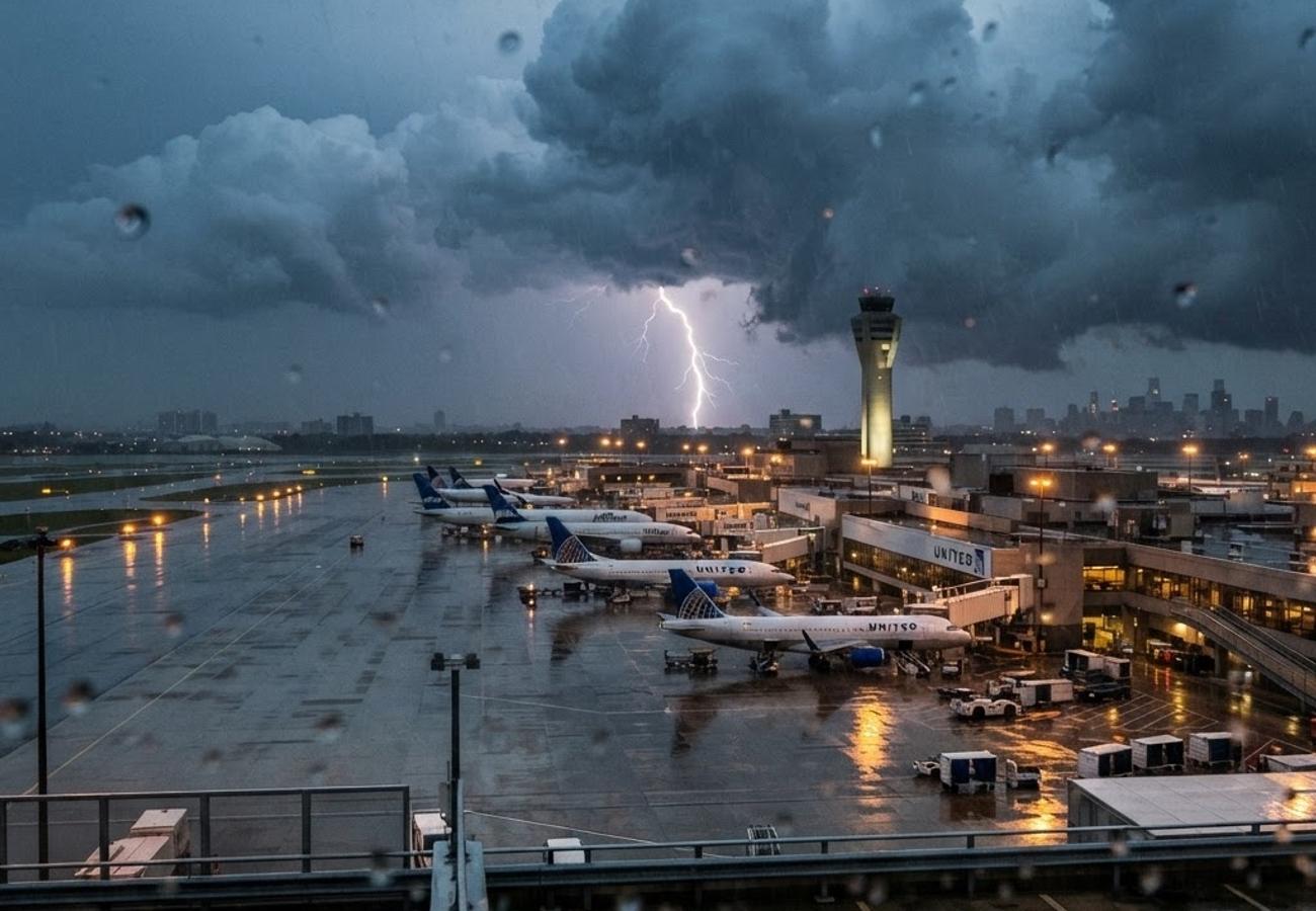 Severe Thunderstorms Trigger Major Flight Delays at Newark Liberty International Airport in September 2026