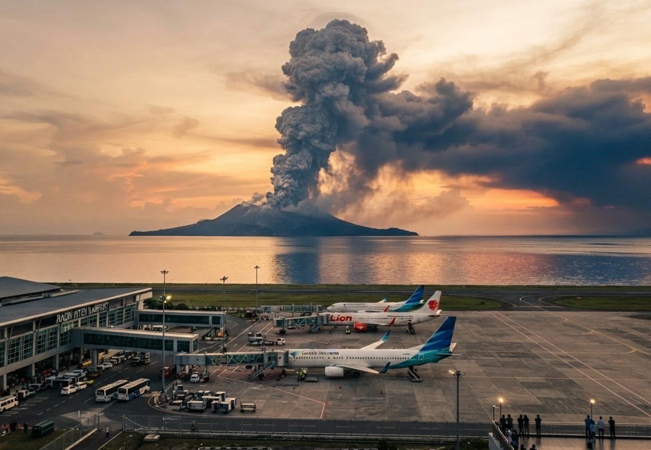 Six Indonesian Airports Closed as Anak Krakatau Eruption Triggers Mass Flight Cancellations 2026
