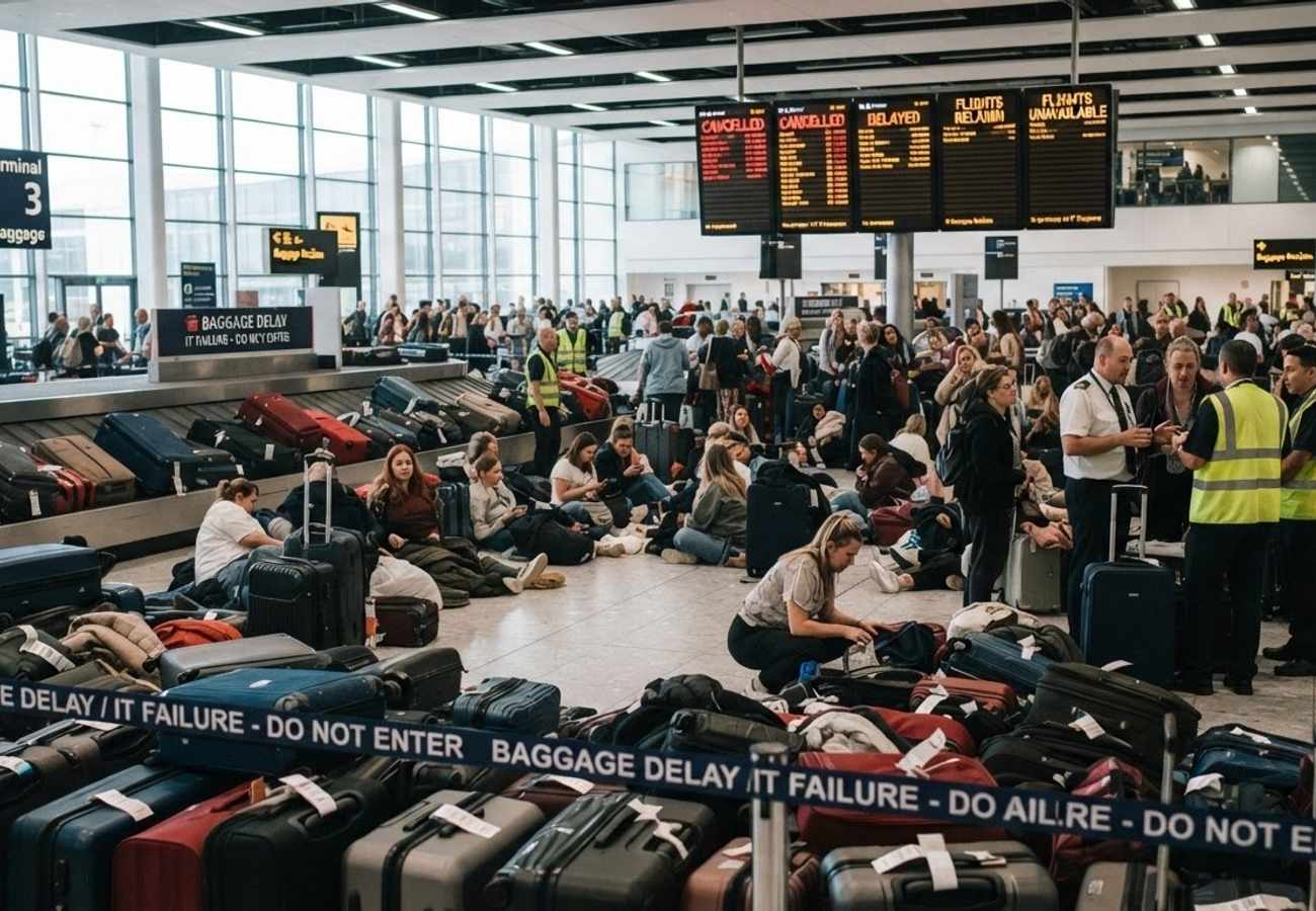 UK Air Traffic Control IT Failure Causes 2,000 Flight Cancellations and Baggage Chaos in 2026