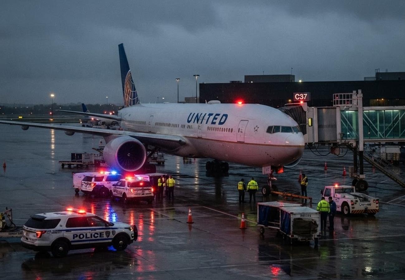 United Airlines aircraft on tarmac