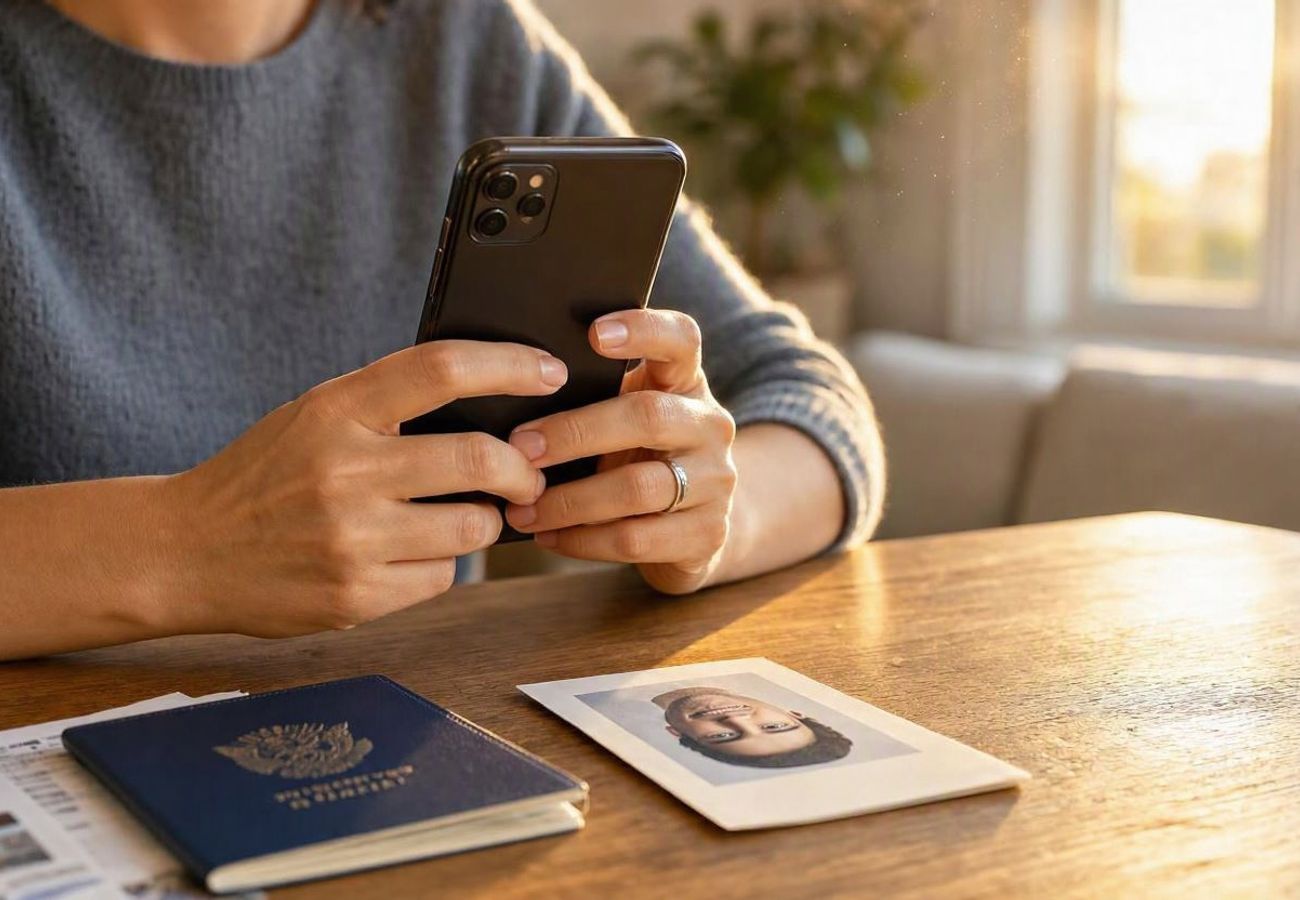 US Passport and smartphone representing digital application transition