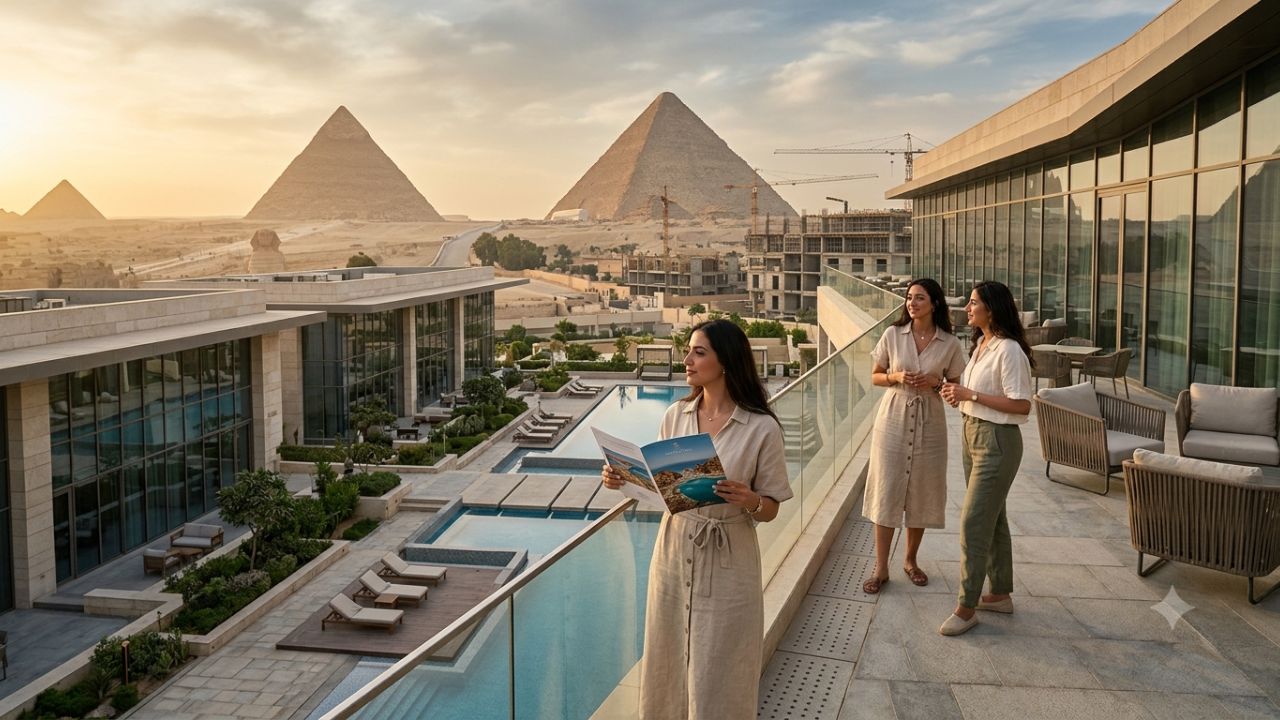 Luxury resort hotel development along Egypt's Mediterranean coast in Ras El Hekma