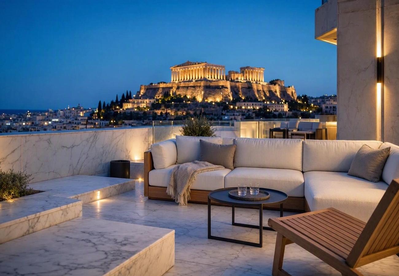 Luxury hotel architecture in Athens and Crete Greece