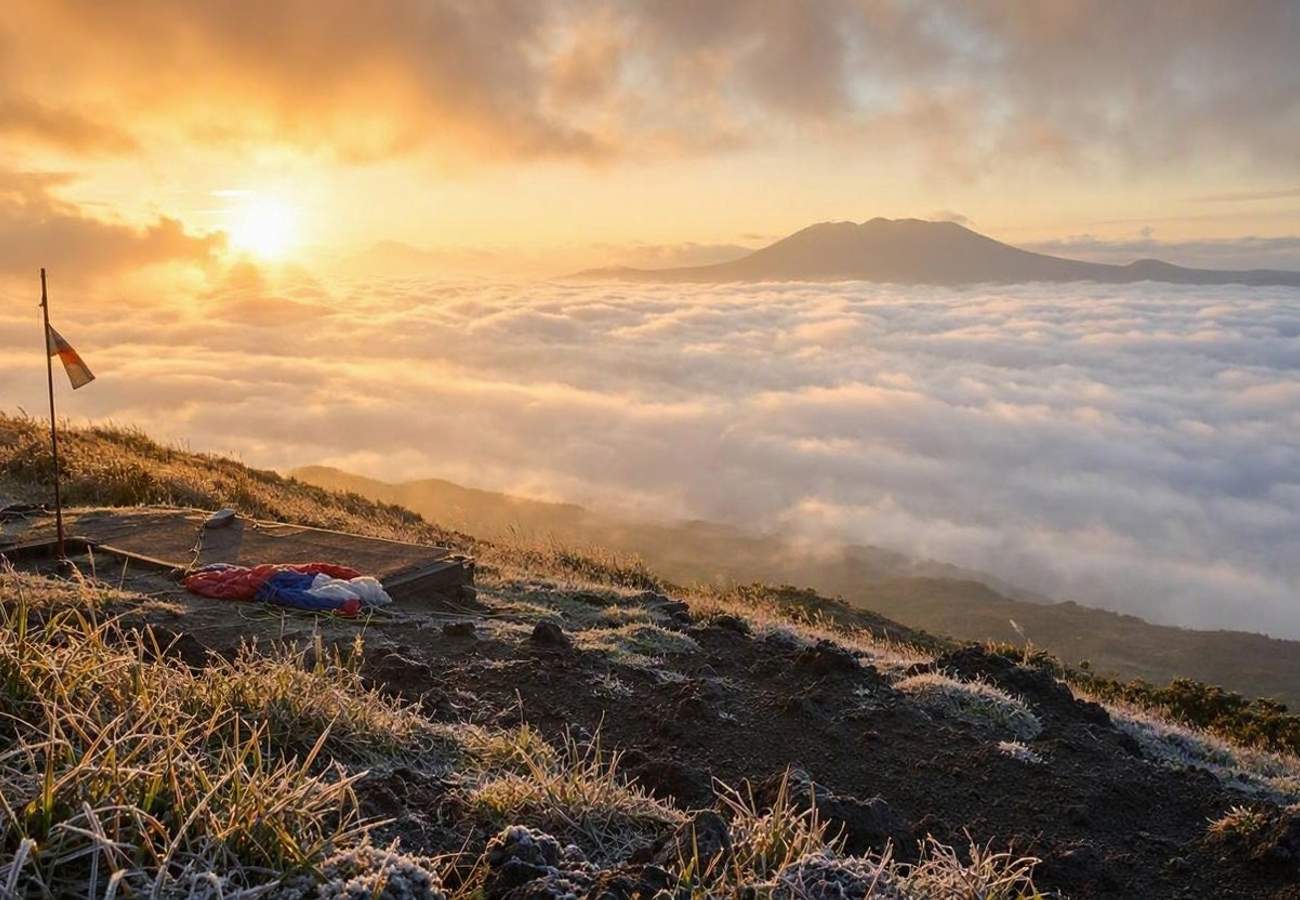 Kagoshima's Yusui Uono Flight Area Records Rare October Sea of Clouds Sunrise in 2026
