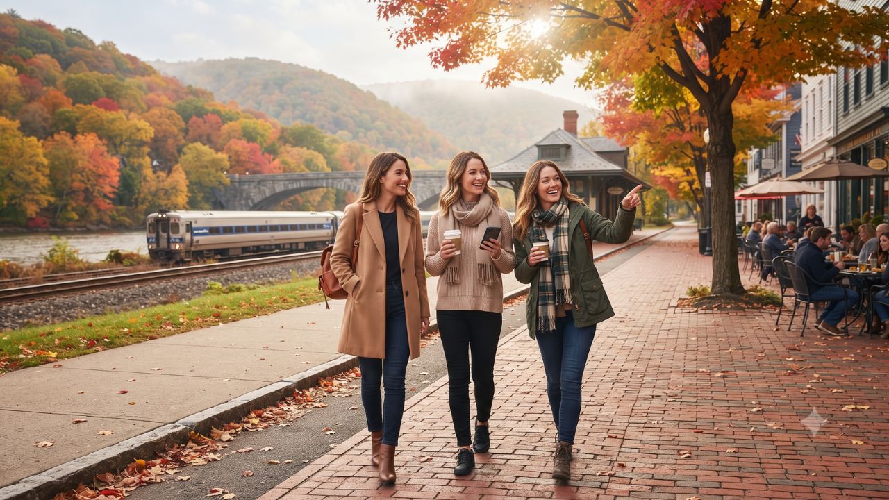 Car-Free Autumn Foliage Guide 2026: Scenic Amtrak Routes, Hudson River Trains, and Urban Forest Escapes